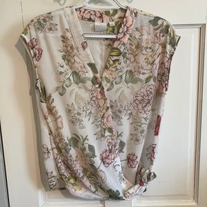 New York & Company. Floral Sheer Blouse. Size XSmall. Worn once.